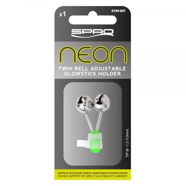 Spro Neon Twin Bell Adjustable Glowstick Holder Tip 1.5-5.0mm - Afbeelding 2