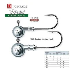 Dragon V-Point Loodkop Classic Size 1/0