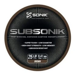 Sonik Subsonik Monofilament Brown 1200M -Vissen Winkel 2308308Sonik Subsonik Monofilament Brown 1200M 1 1
