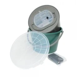 Arca Aasemmer Dubbel Gr 18 L Incl. Pompje -Vissen Winkel 9942692251Aasemmer Rond Dubbel 18L incl pompje 1